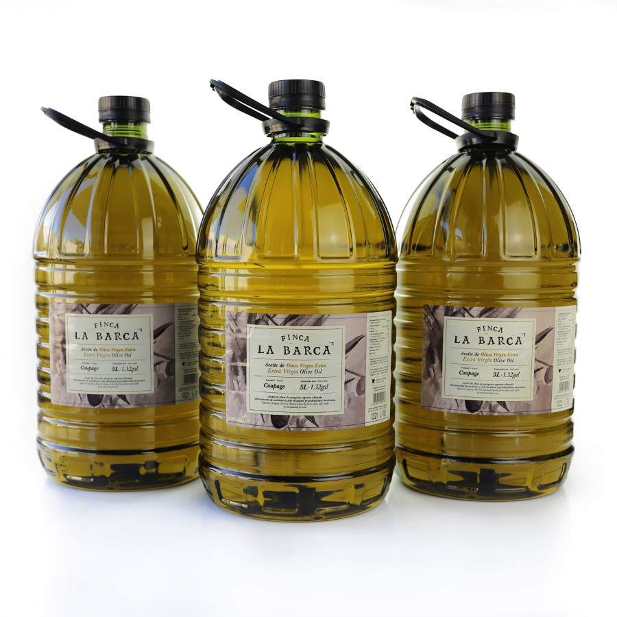 Caja de 3 Garrafas de 5 litros de aceite de oliva virgen extra coupage. -  Gallardoliva
